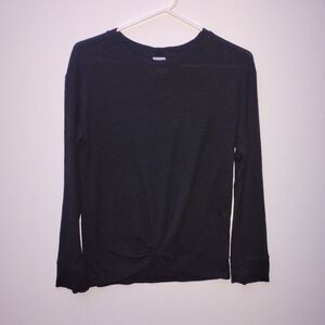 No Boundaries Charcoal Knit Top